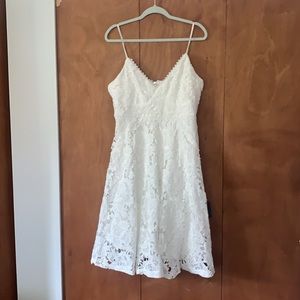 Lulus white lace Bridal Shower Dress